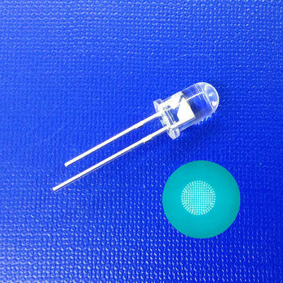Đèn LED kính tròn rõ ràng 5mm Mint Green Emitting Diode For Traffic Safety Marker