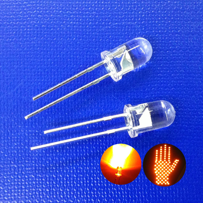 Dòng đèn giao thông Super Bright Yellow Color 5mm LED Diode 595nm 11000mcd 30deg cho đèn vàng nhấp nháy