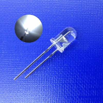 Ánh sáng cảnh báo giao thông LED 5mm 45deg Màu trắng 7000K 20000mcd cường độ cao