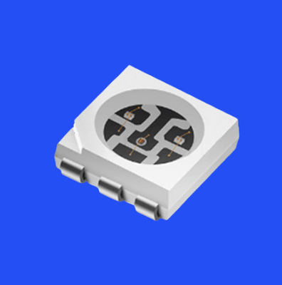 SMD5050 RGB LED Diode 5.0x5.0mm PCT Bracket 120deg 6pins Clear Lens 0.6W LED Chip
