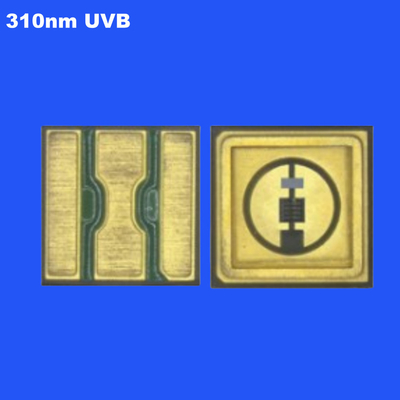 0.6W 310nm UVB 3535 SMD LED Chip Ceramic Sealing Clear Lens 120deg cho sự phát triển của thực vật