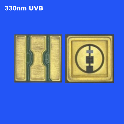 0.6W UVB 330nm 3535 SMD LED Ceramic Seal High Radiant Power Nước rõ ràng ống kính 120 độ cho khử trùng